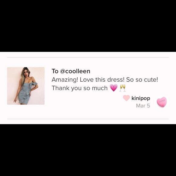 Last 1✨🆕Noel Black & White Gingham Ruffle Dress - Picture 8 of 8